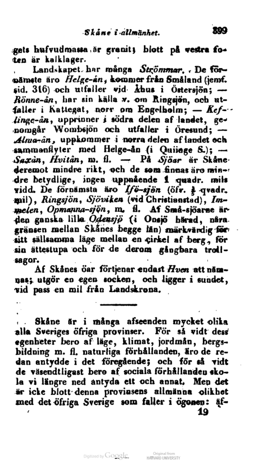 Handbok för resande i Sverige. . [Bohlin, A.]1838_s399