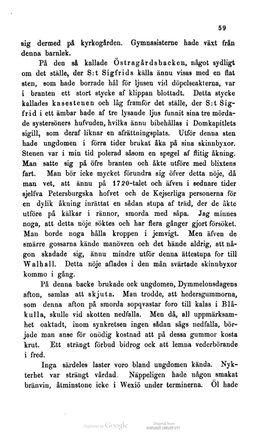 Hågkomster från hembygden och skolan. . Ödmann, Samuel, 1750-1829.s59
