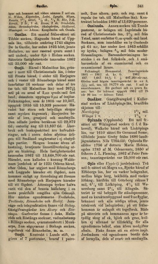 Historiskt-geografiskt och statistiskt lexikon öfver Sverige : Femte Bandet. M-R :  341  (1859-1870)_s341